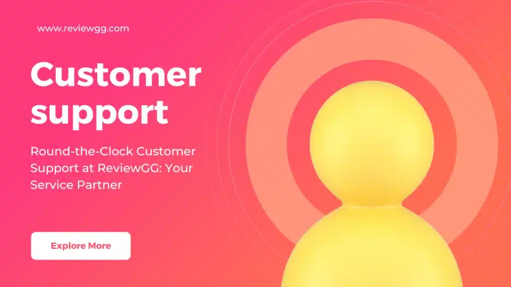 Reviewgg Customer Support for support page
